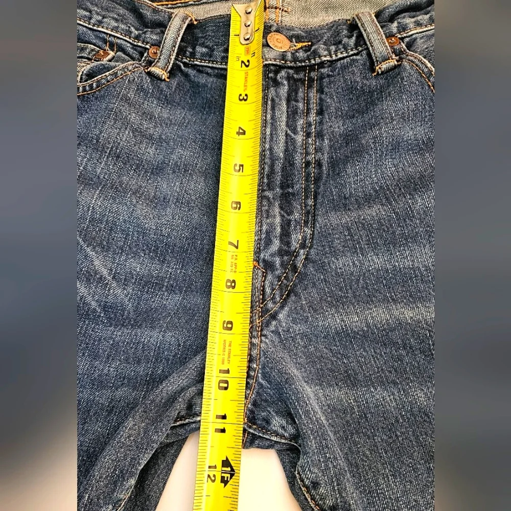 Polo Ralph Lauren Mens Hampton Straight Leg 35x32 Medium Distressed Wash